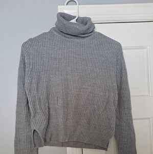 Grey turtle neck sweater
